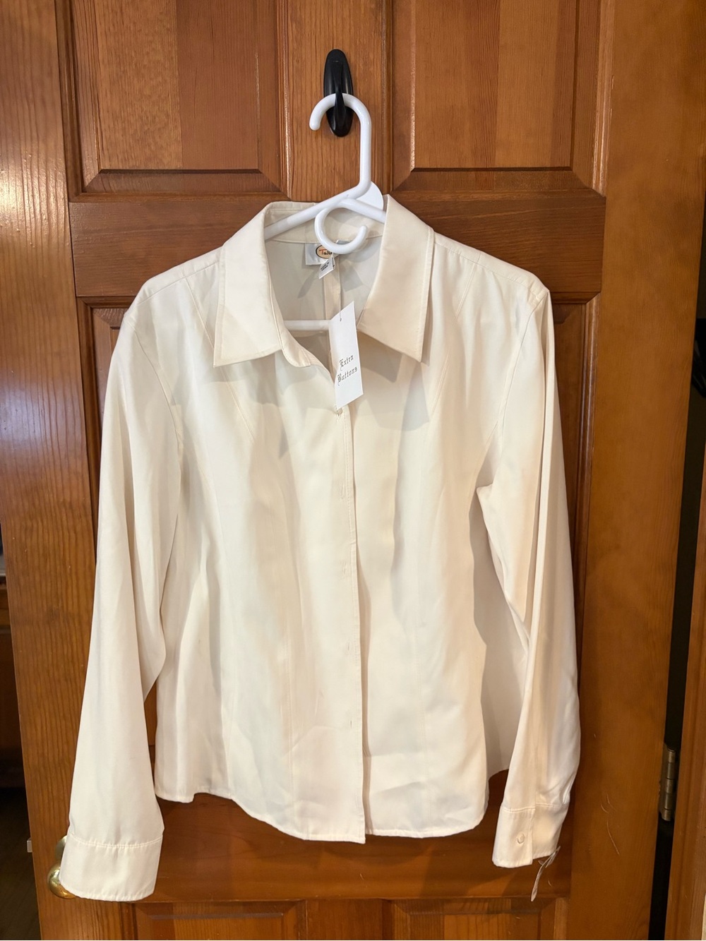 Talbots Cream Button Up Blouse